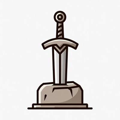 Sword in Stone Illustration