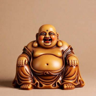 Laughing Buddha Statue Sitting