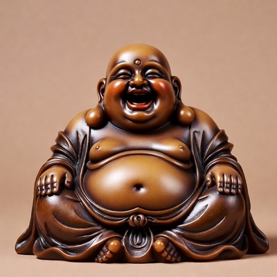 Laughing Buddha Statue Sitting