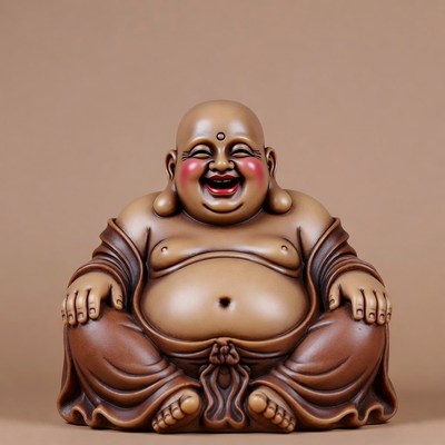 Laughing Buddha Statue Sitting
