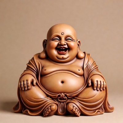 Laughing Buddha Statue Sitting
