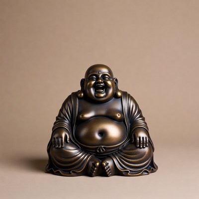Laughing Buddha Statue Sitting