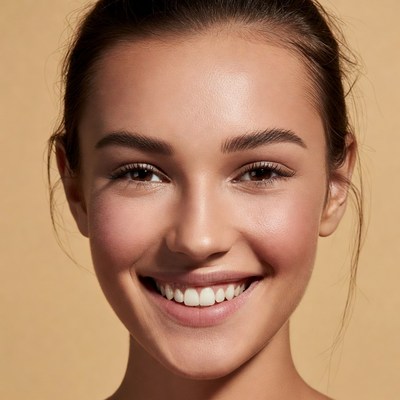 Smiling young woman close-up