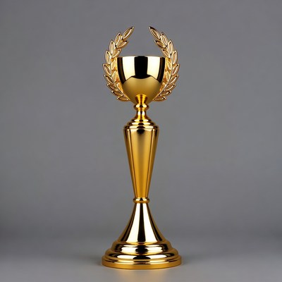 Gold Trophy with Laurel Wreath