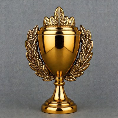 Gold Trophy with Laurel Wreath