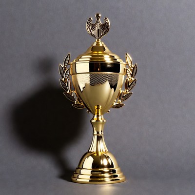 Golden Trophy with Laurel Wreath