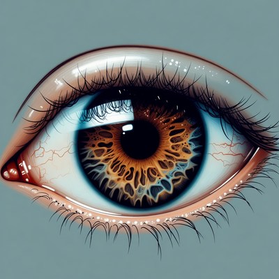 Detailed Brown Eye Illustration