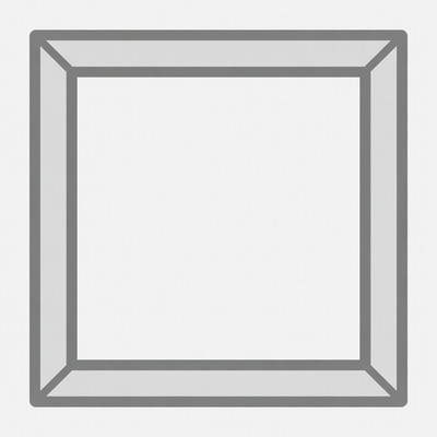 Gray Outline Square Frame