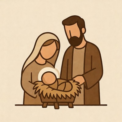 Holy Family with Baby Jesus