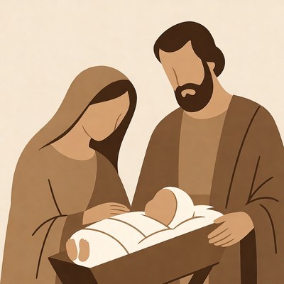 Holy Family with Baby Jesus