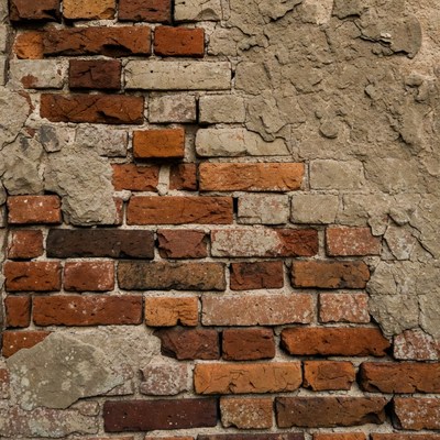Old weathered brick wall texture