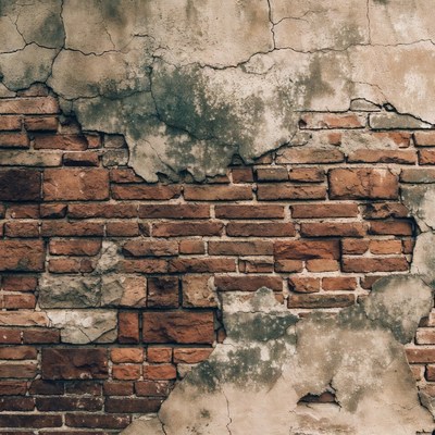 Peeling Cracked Brick Wall Texture