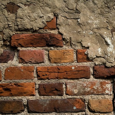 Old weathered brick wall