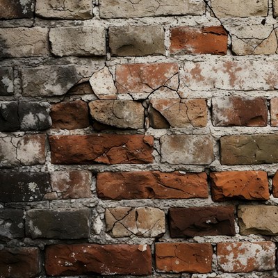 Old weathered brick wall texture