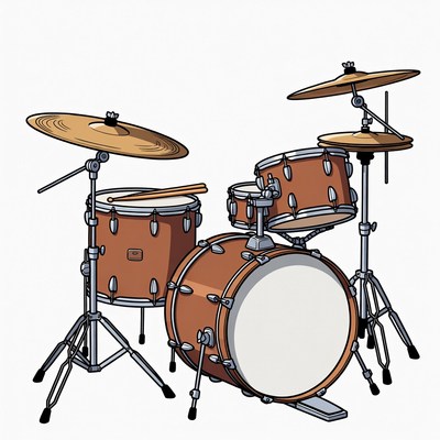 Drum Set Illustration