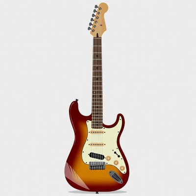 Sunburst Stratocaster Electric Guitar