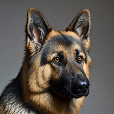 German Shepherd dog portrait