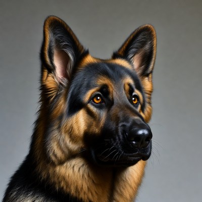 German Shepherd dog close-up