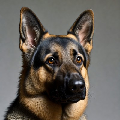 German Shepherd dog close-up
