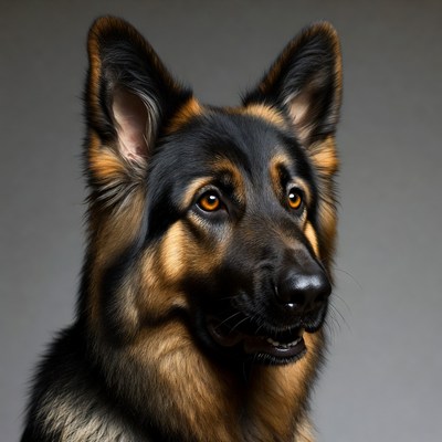 German Shepherd dog portrait