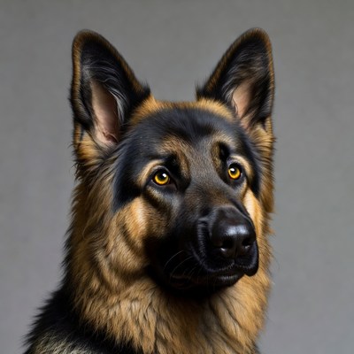 German Shepherd dog close-up