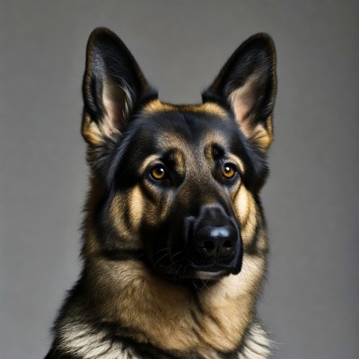 German Shepherd dog portrait