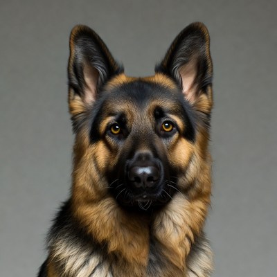 German Shepherd dog close-up