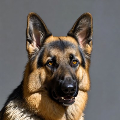 German Shepherd dog close-up