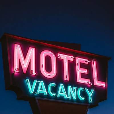 Neon Motel Vacancy Sign