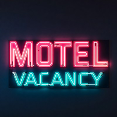 Neon Motel Vacancy Sign