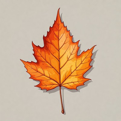 Autumn Maple Leaf Illustration