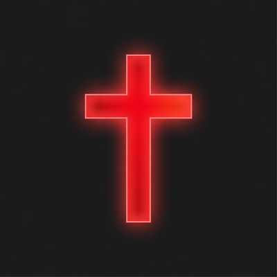 Red Neon Cross
