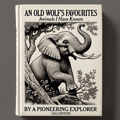 Book Cover with Elephant Illustration