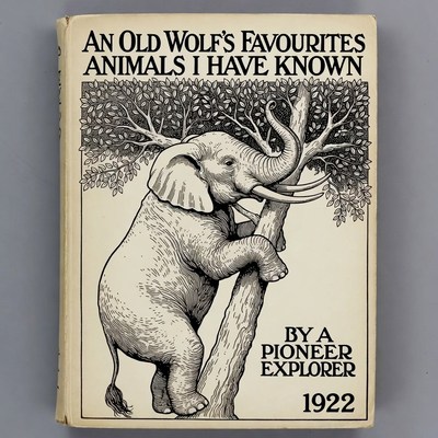 Vintage Elephant Climbing Tree Book Cover
