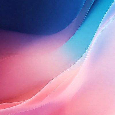 Abstract Blue Pink Gradient Waves