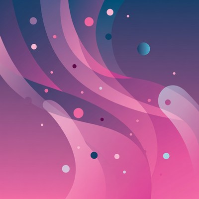 Abstract Purple Pink Wave Background
