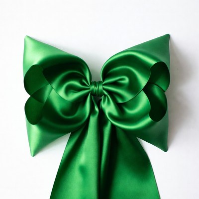 Large Green Satin Bow