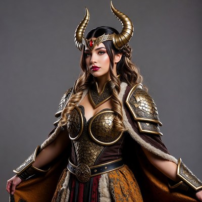 Woman in Viking Warrior Armor