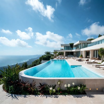 Luxury Infinity Pool Overlooking Ocean