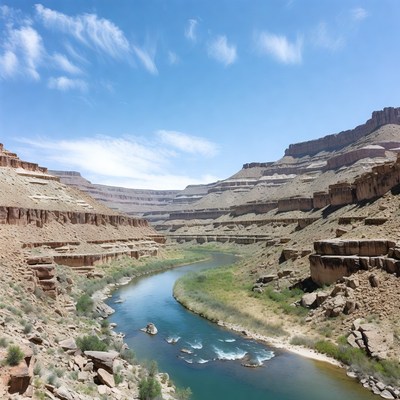 Winding River in Red Rock Canyon