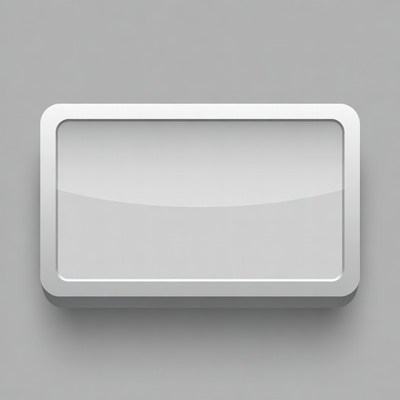 White 3D Blank Button