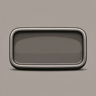 Gray Rectangular Button Illustration