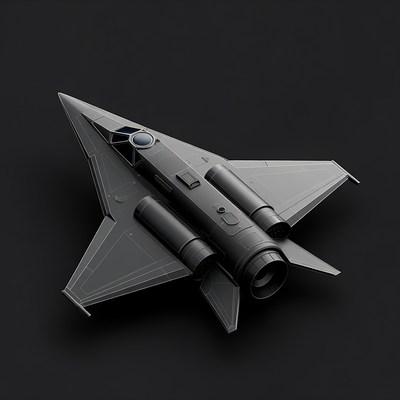 Sleek Futuristic Fighter Jet