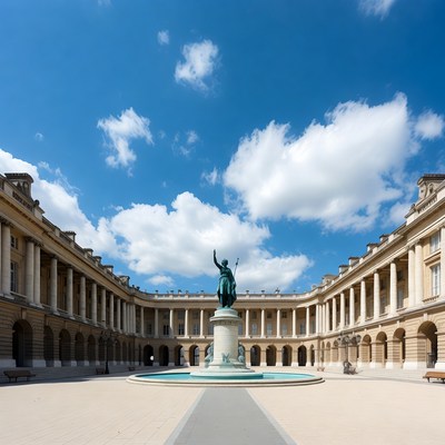 Bronze Statue in Grand Courtyard