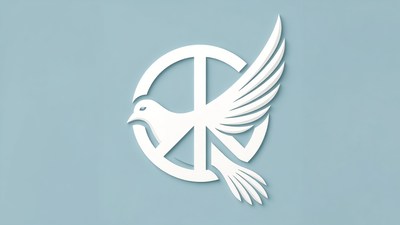 Dove with Peace Symbol