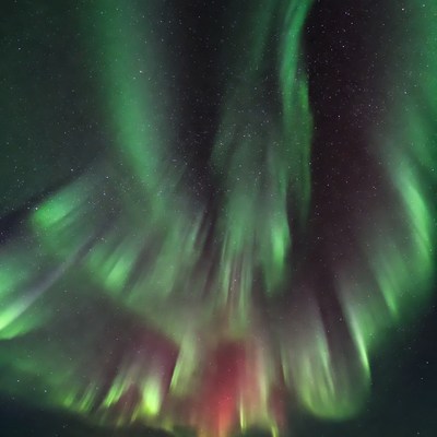 Vibrant Northern Lights Aurora Borealis