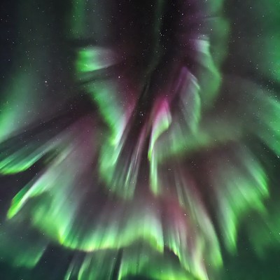 Vibrant Northern Lights Aurora Borealis