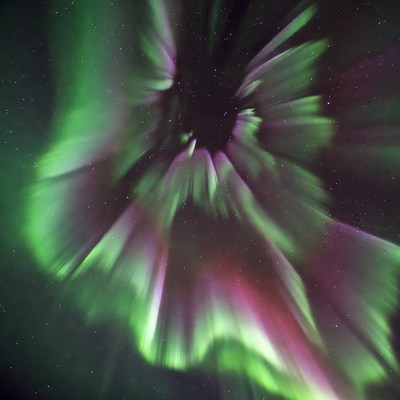 Swirling Northern Lights Aurora Borealis