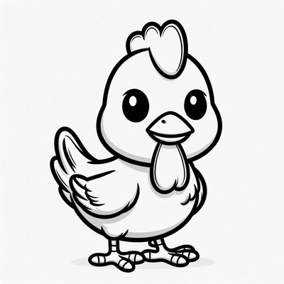 Cute cartoon baby chick