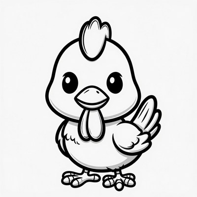 Cute cartoon baby chick